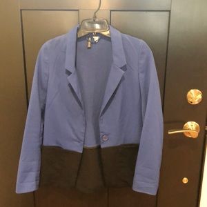 Blue and black blazer